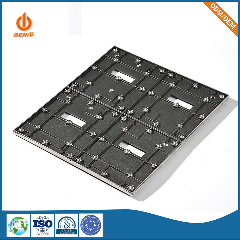 قطعات ریخته گری قالب دیوار قاب پشت پانل آلومینیومی داخلی داخلی HD صفحه نمایش LED صفحه نمایش صفحه پشتی کابینت آلیاژی گرانشی